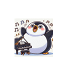 がんばり屋ペンギンのピアノチャレンジ！8（個別スタンプ：24）
