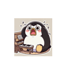 がんばり屋ペンギンのピアノチャレンジ！6（個別スタンプ：1）