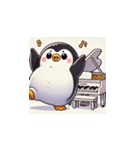 がんばり屋ペンギンのピアノチャレンジ！6（個別スタンプ：2）