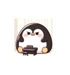 がんばり屋ペンギンのピアノチャレンジ！6（個別スタンプ：6）