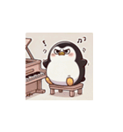 がんばり屋ペンギンのピアノチャレンジ！6（個別スタンプ：7）