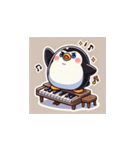 がんばり屋ペンギンのピアノチャレンジ！6（個別スタンプ：11）