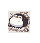 がんばり屋ペンギンのピアノチャレンジ！6（個別スタンプ：12）