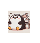 がんばり屋ペンギンのピアノチャレンジ！6（個別スタンプ：14）