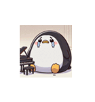 がんばり屋ペンギンのピアノチャレンジ！6（個別スタンプ：15）