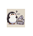 がんばり屋ペンギンのピアノチャレンジ！6（個別スタンプ：17）
