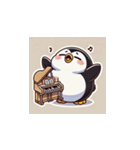 がんばり屋ペンギンのピアノチャレンジ！6（個別スタンプ：18）