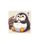 がんばり屋ペンギンのピアノチャレンジ！6（個別スタンプ：21）