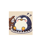 がんばり屋ペンギンのピアノチャレンジ！7（個別スタンプ：1）