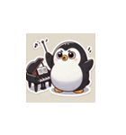 がんばり屋ペンギンのピアノチャレンジ！7（個別スタンプ：2）