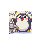 がんばり屋ペンギンのピアノチャレンジ！7（個別スタンプ：6）