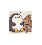 がんばり屋ペンギンのピアノチャレンジ！7（個別スタンプ：7）