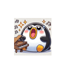 がんばり屋ペンギンのピアノチャレンジ！7（個別スタンプ：9）