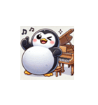 がんばり屋ペンギンのピアノチャレンジ！7（個別スタンプ：13）