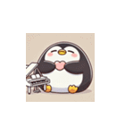 がんばり屋ペンギンのピアノチャレンジ！7（個別スタンプ：14）