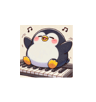 がんばり屋ペンギンのピアノチャレンジ！7（個別スタンプ：16）