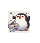 がんばり屋ペンギンのピアノチャレンジ！7（個別スタンプ：17）
