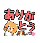 見やすい♪でか文字返信 #柴犬クッキー5（個別スタンプ：17）