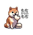 ドット絵 柴犬 新年あけおめ【再販】（個別スタンプ：20）