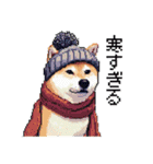 ドット絵 柴犬 新年あけおめ【再販】（個別スタンプ：31）