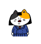 学生三毛猫ねここ（個別スタンプ：1）