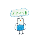 リトくんのインコ 手書きスタンプ（個別スタンプ：10）