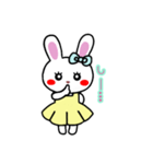 うさぎ♡らぴぴ♡(cute rabbit)③文字なし（個別スタンプ：3）