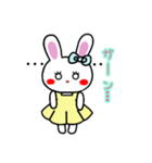 うさぎ♡らぴぴ♡(cute rabbit)③文字なし（個別スタンプ：5）