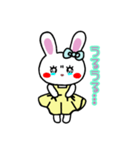 うさぎ♡らぴぴ♡(cute rabbit)③文字なし（個別スタンプ：10）