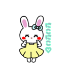 うさぎ♡らぴぴ♡(cute rabbit)③文字なし（個別スタンプ：11）