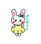 うさぎ♡らぴぴ♡(cute rabbit)③文字なし（個別スタンプ：12）