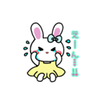 うさぎ♡らぴぴ♡(cute rabbit)③文字なし（個別スタンプ：14）