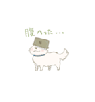 かわいい白犬（個別スタンプ：3）