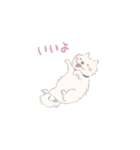 かわいい白犬（個別スタンプ：7）