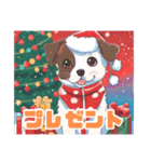 可愛い子犬とクリスマススタンプ（個別スタンプ：28）