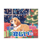 可愛い子犬とクリスマススタンプ（個別スタンプ：35）