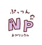 元素記号ダジャレスタンプ81～118番 第三弾（個別スタンプ：13）