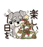 シュナウザー犬 2024『冬＆クリスマス』（個別スタンプ：13）