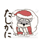 シュナウザー犬 2024『冬＆クリスマス』（個別スタンプ：32）