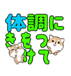 飛び出す豆しば！カラフル敬語デカ文字（個別スタンプ：10）