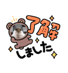 可愛い！毎日使えるクマさんたちʕ•ᴥ•ʔ（個別スタンプ：5）