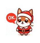 チワワ サンタクロース クリスマス 犬（個別スタンプ：2）