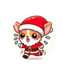 チワワ サンタクロース クリスマス 犬（個別スタンプ：34）