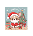 チワワ サンタクロース クリスマス 犬（個別スタンプ：38）