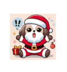 シーズー サンタクロース クリスマス 犬（個別スタンプ：28）