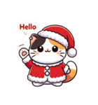 猫はクリスマスが大好き！新年おめでとう！（個別スタンプ：9）