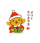 トイプードル_ クリスマス＆新年編（個別スタンプ：10）