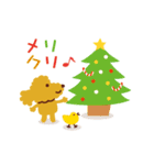 トイプードル_ クリスマス＆新年編（個別スタンプ：11）