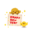 トイプードル_ クリスマス＆新年編（個別スタンプ：32）