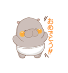 毎日使えるカバくん【日常】（個別スタンプ：3）